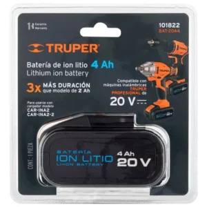 BATERIA ION LITIO 20V 4AH TRUPER PRO