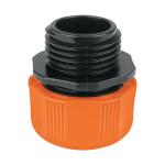 CONECTOR MACHO DE ABS DE 1/2  C/TUERCA