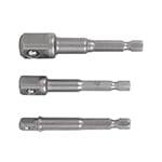 JUEGO DE ADAPTADORES PARA DADOS 1/4", 3/8 Y 1/2