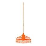 ESCOBA PLASTICA PARA JARDIN, FLEXIBLE, 23 DIENTES