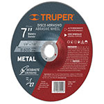 DISCO P/DESBASTE DE METAL, TIPO 27, DIAMETRO 7",1/4"