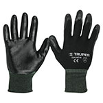 GUANTES DE NYLON RECUBIERTO CON NITRILO, MEDIANOS