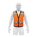 CHALECO SEGURIDAD NARANJA REFORZADO XL TRUPER
