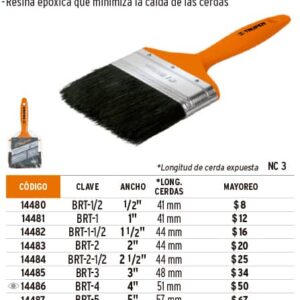 BROCHA 1 1/2" TRUPER