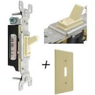 APAGADOR SENCILLO MARFIL  LEVITON