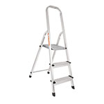 ESCALERA TUBULAR, PLEGABLE, 4 PELDANOS, ALUMINIO