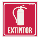LETRERO DE SEÑALIZACIÓN "EXTINTOR"