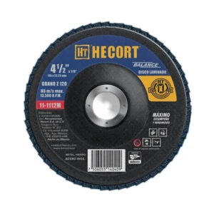 DISCO LAMINADO 4 1/2", GRANO 120. CENTRO 7/8", HT