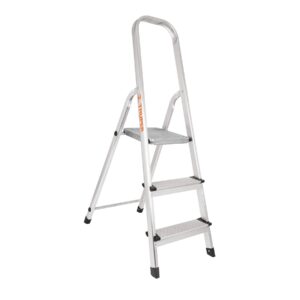 ESCALERA TUBULAR, PLEGABLE,  PELDAÑOS, ALUMINIO