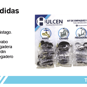 JUEGO DE EMPAQUES MIXTO (REGADERA, MEZCLADORAS , LLAVES DE JARDIN)