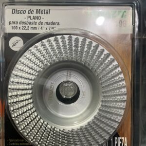 DISCO DE METAL PARA DESBASTE DE MADERA