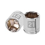 dado de 6 puntas, cuadro 3/82, 21 mm