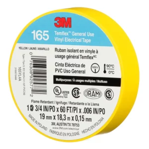 CINTA ELECTRICA AMARILLA 19MM X 18.3M