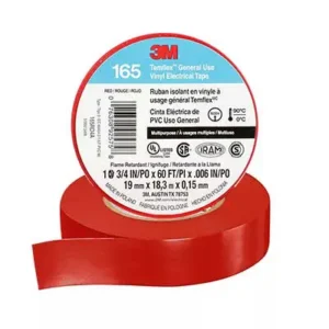 CINTA PVC TEMFLEX 165 ROJO 19MM X 18.3M
