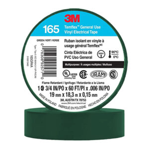 CINTA EELCTRICA VERDE 165 19MM  X 18.3M