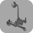 wall mount water mixer tap