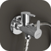 2 way angle valve tap for bathroom