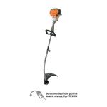 desbrozadora a gas. 26cc, mango tipo d, 17"