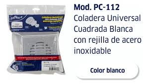 coladera universal blanca coflex
