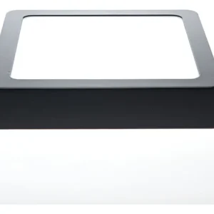 luminario led 24 w plafon cuadrado negro